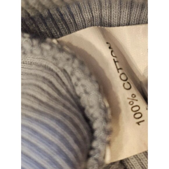 Urban nation baby t ribbed small blue long sleeve crop Y2k 100%cotton - Picture 4 of 9